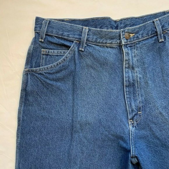 NWT Vintage Dickies Carpenter Jeans Mens 36x30 Relaxed Fit Medium Wash Utility - Picture 7 of 11